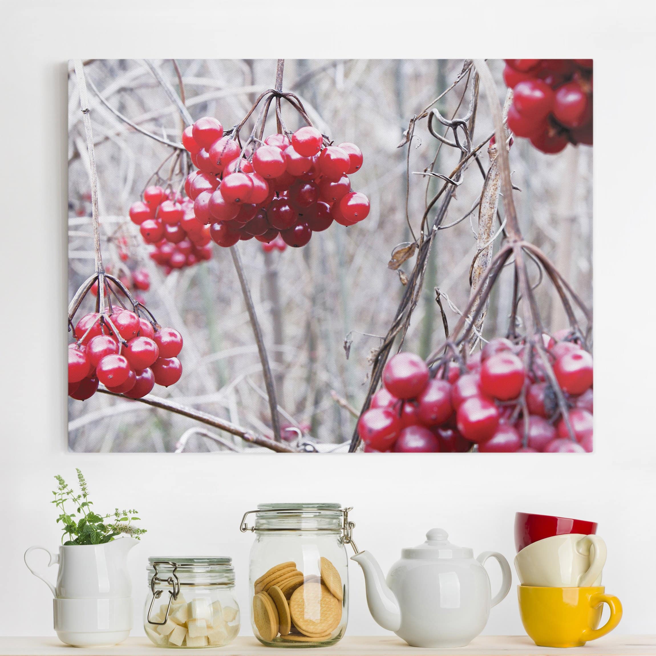 Leinwandbild Küche Waldfrüchte