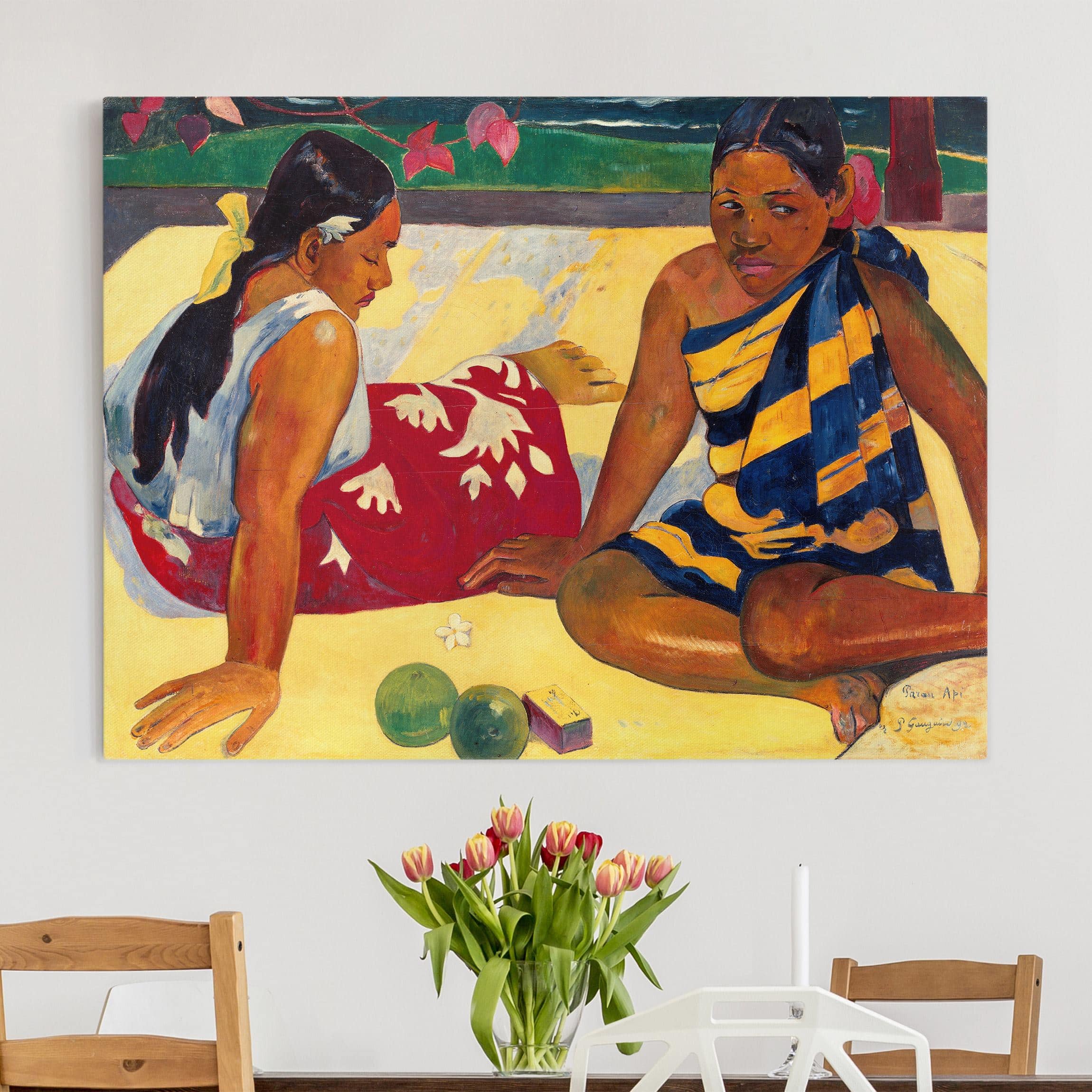 Leinwandbild Paul Gauguin - Frauen von Tahiti