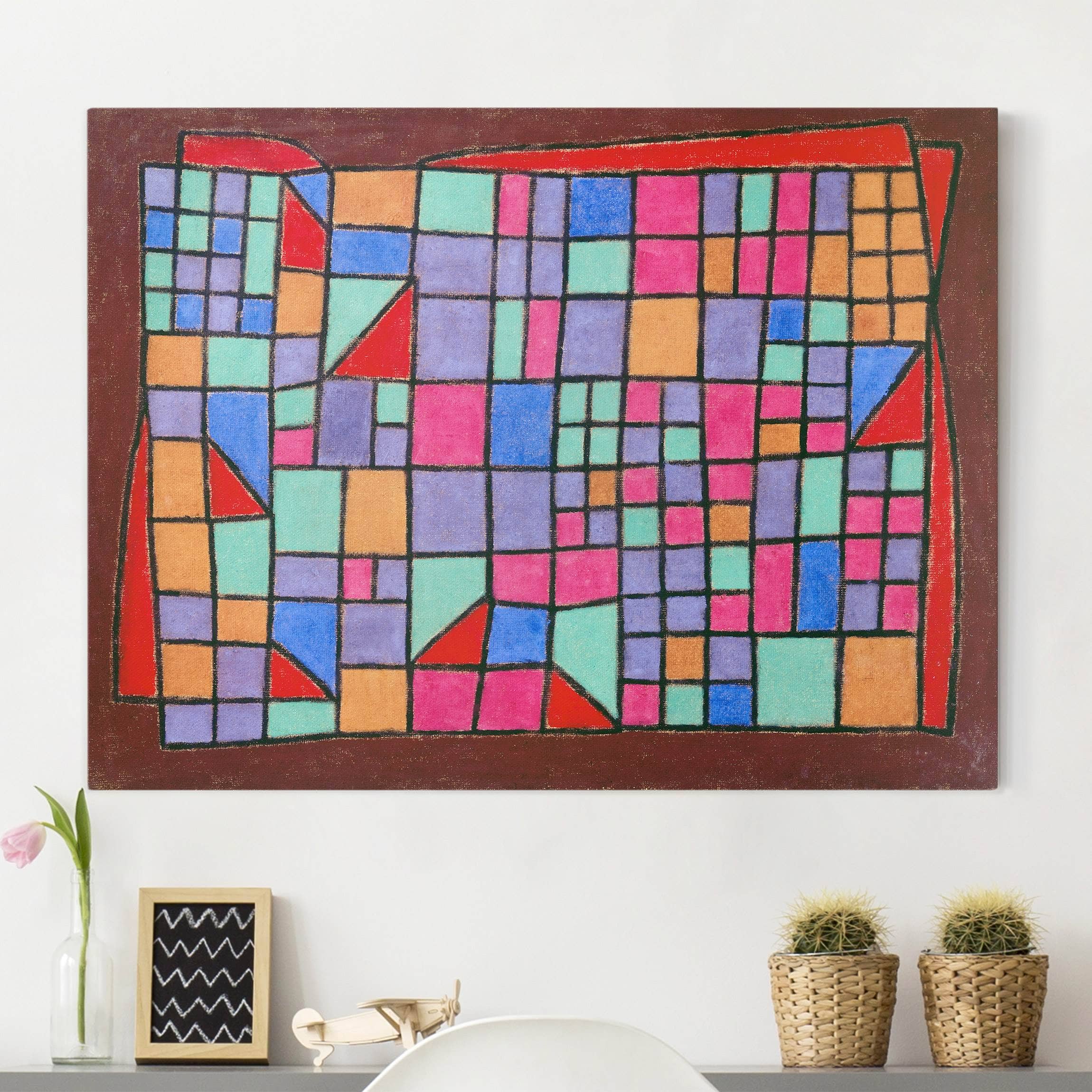 Leinwandbild Kunstdruck Paul Klee - Glas-Fassade