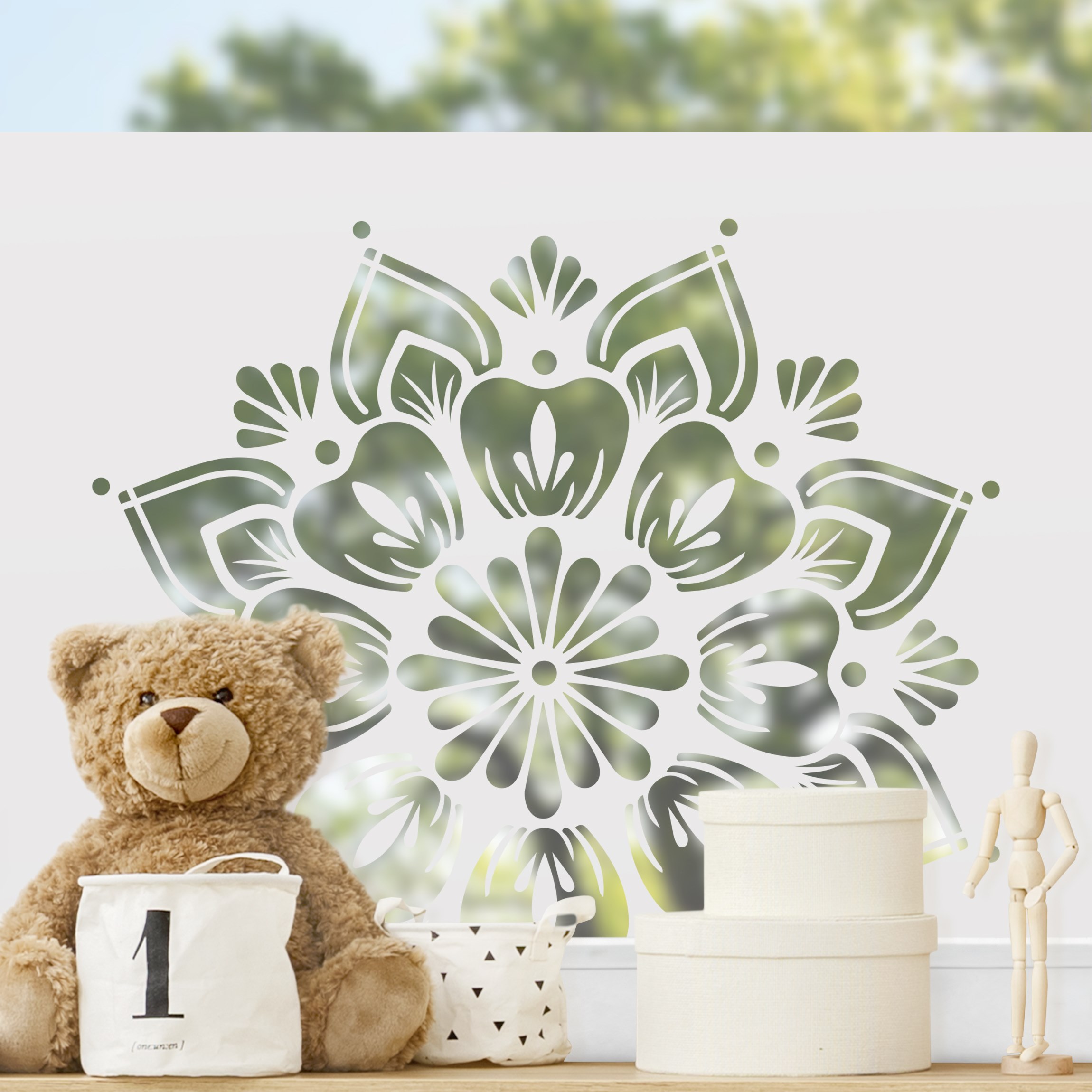 Fensterfolie Mandalablüte II