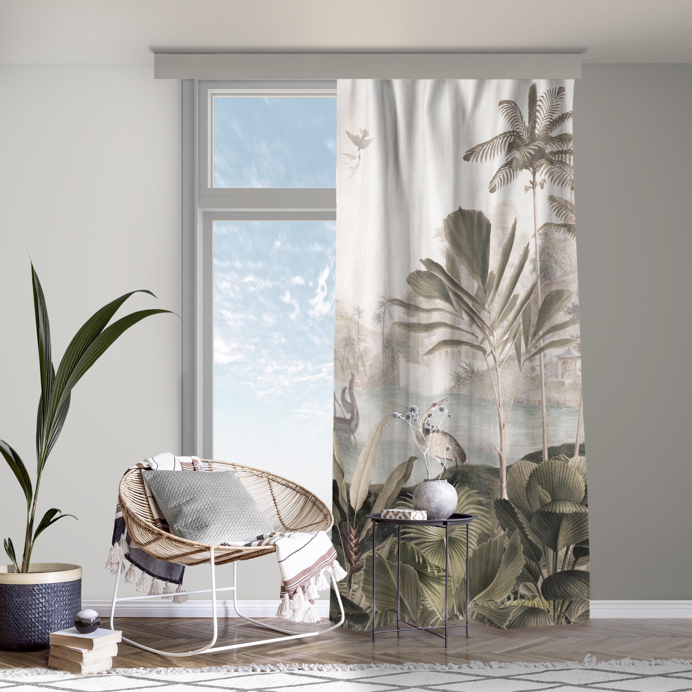 Vorhang Mensch und Tier im tiefen Dschungel