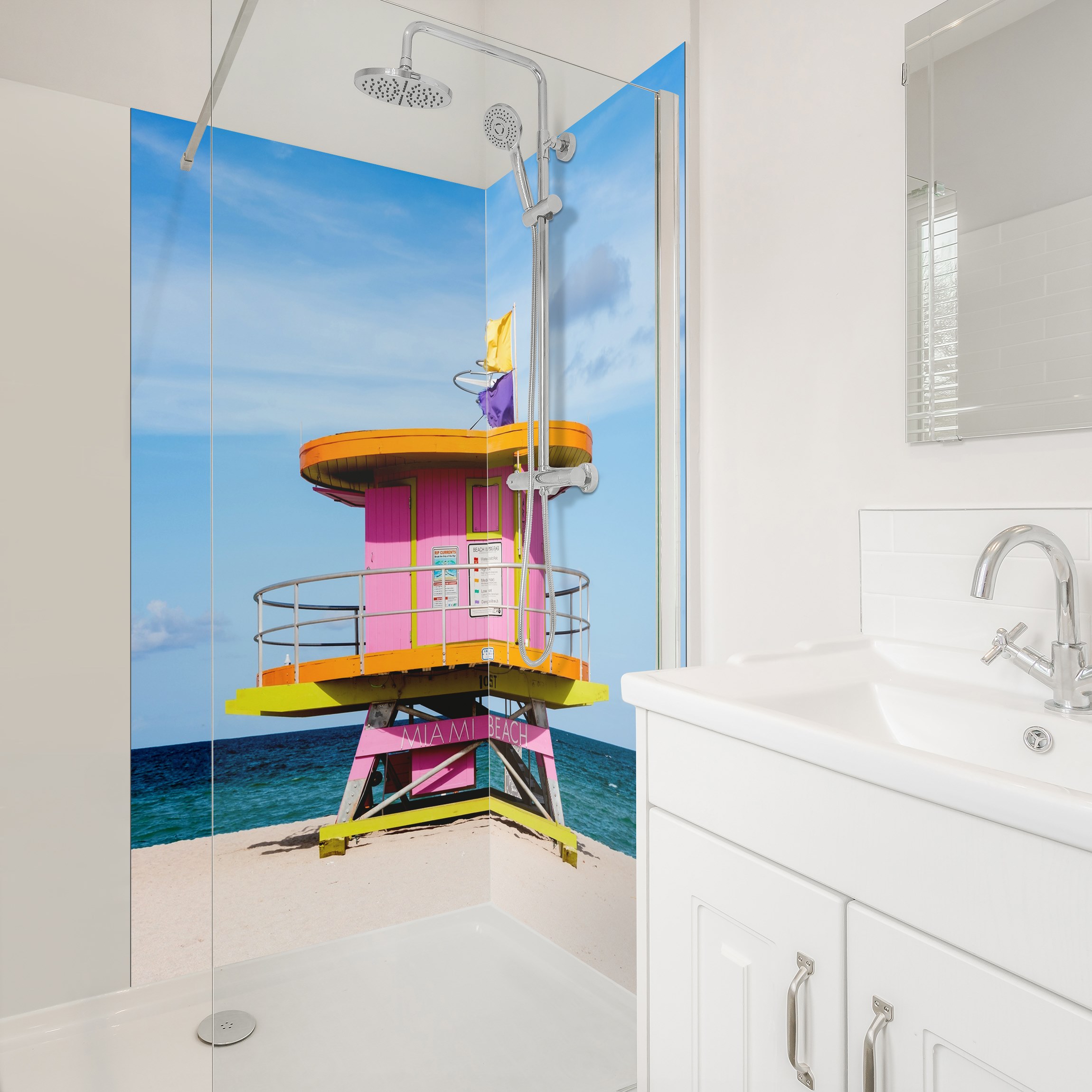 Duschrückwand Miami Beach
