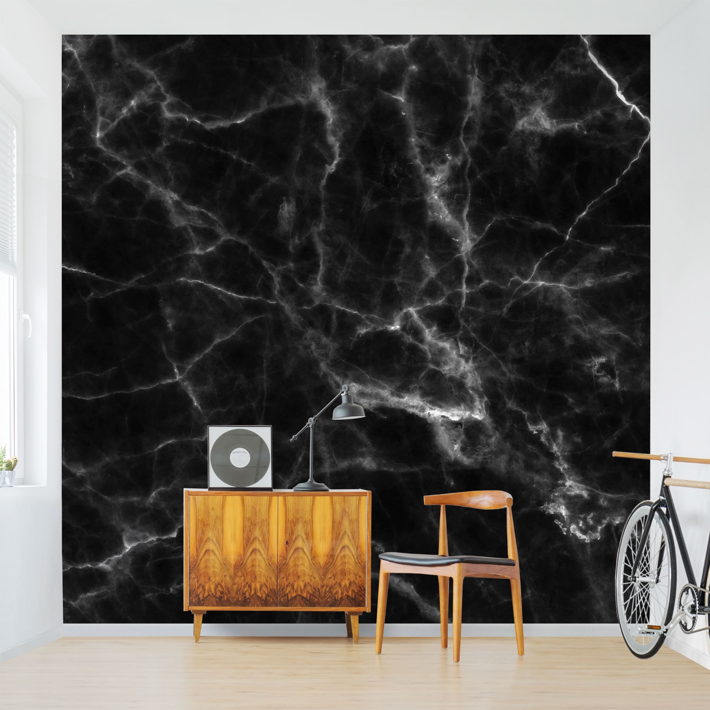 Marmor Tapete Nero Carrara