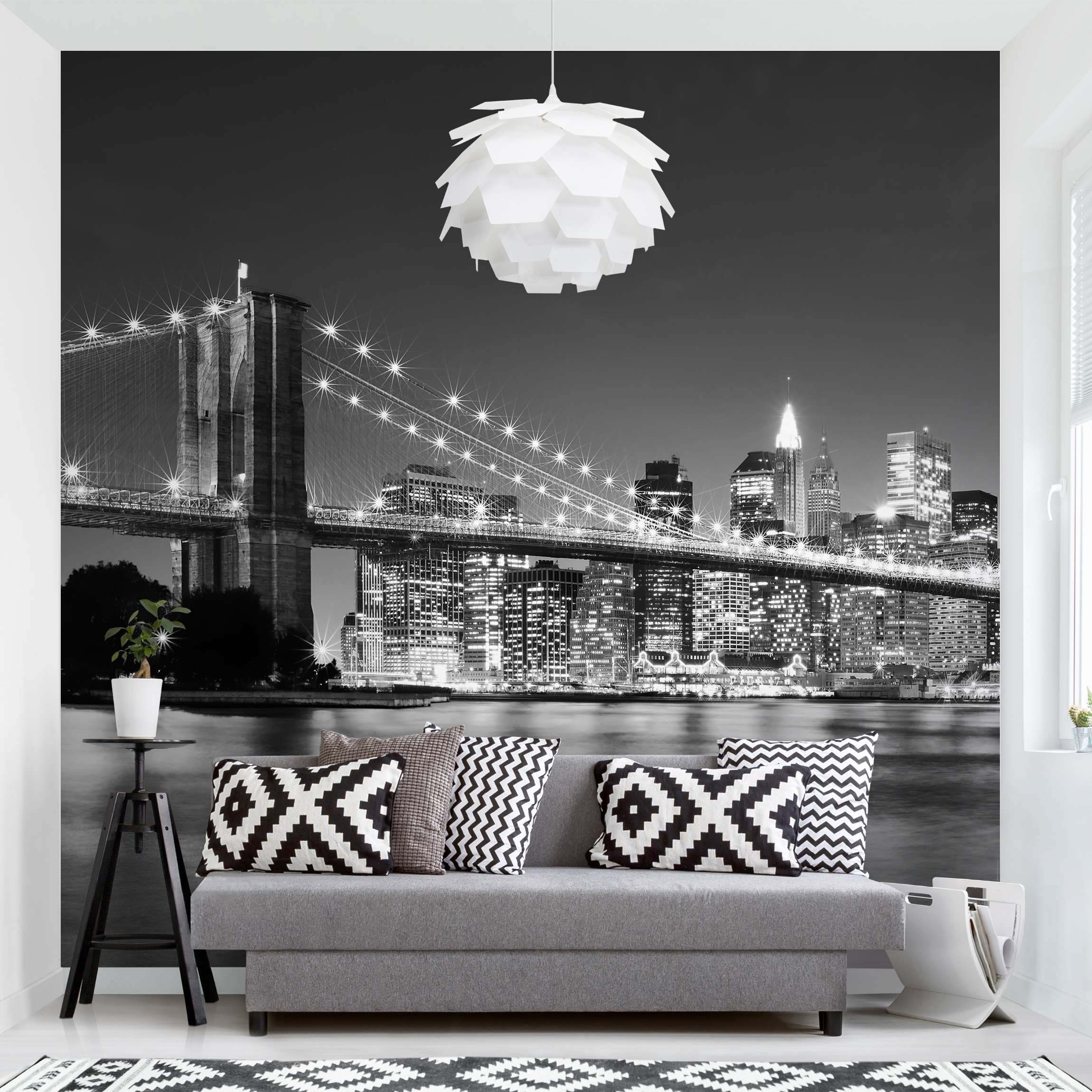 Fototapete Skyline Nighttime Manhattan Bridge II