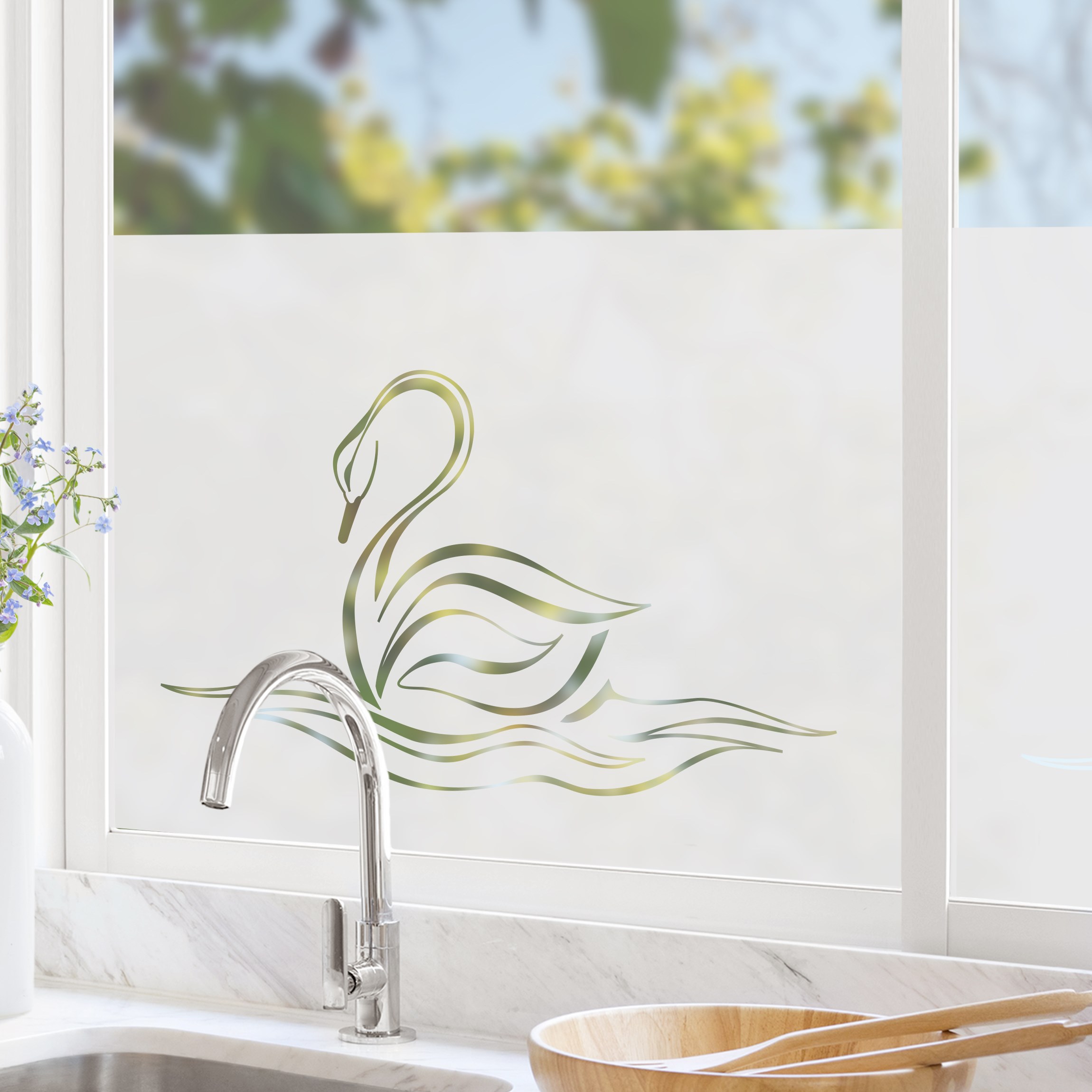 Fensterfolie No.EG13 Schwan II