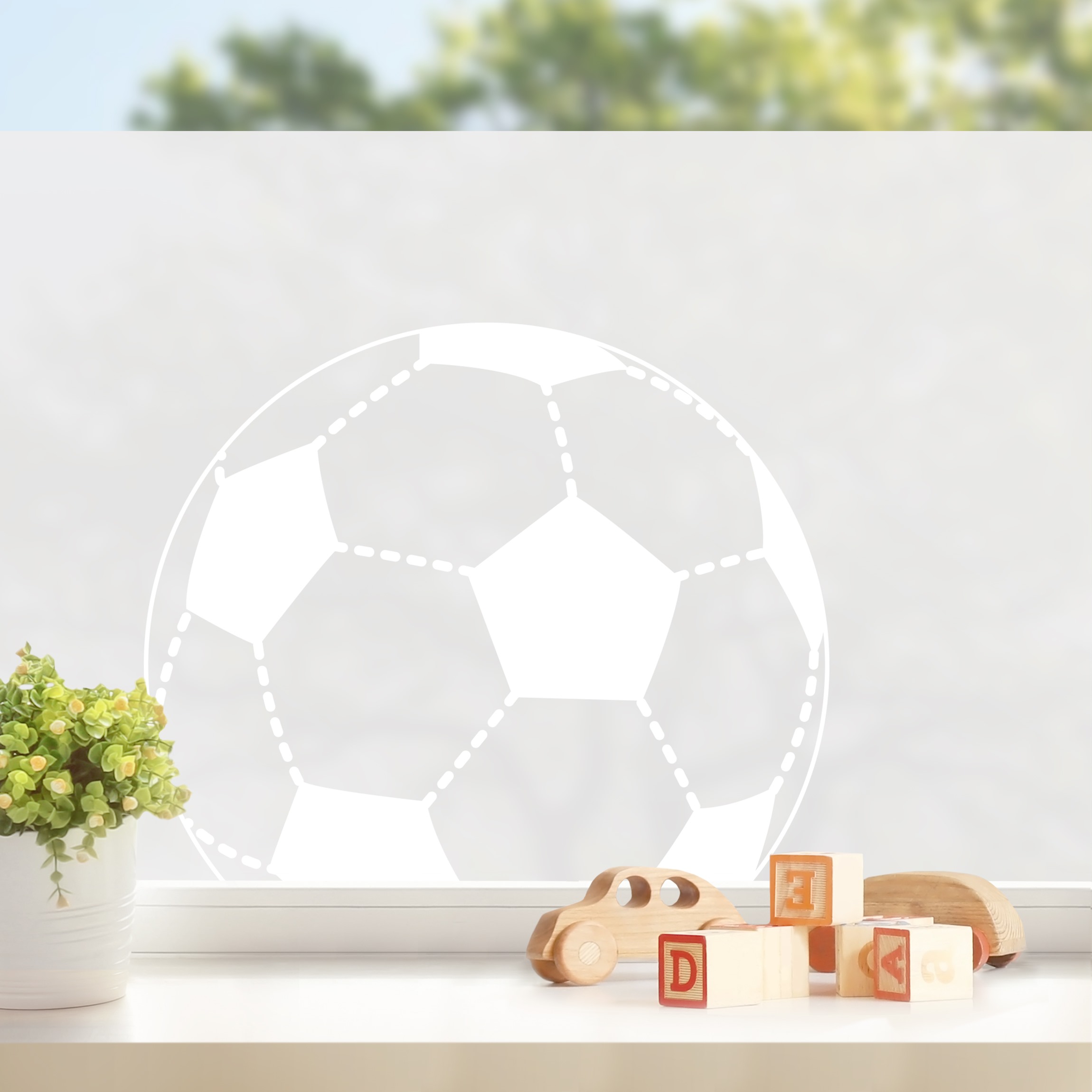 Milchglasfolie No.UL1 Fussball XXL II