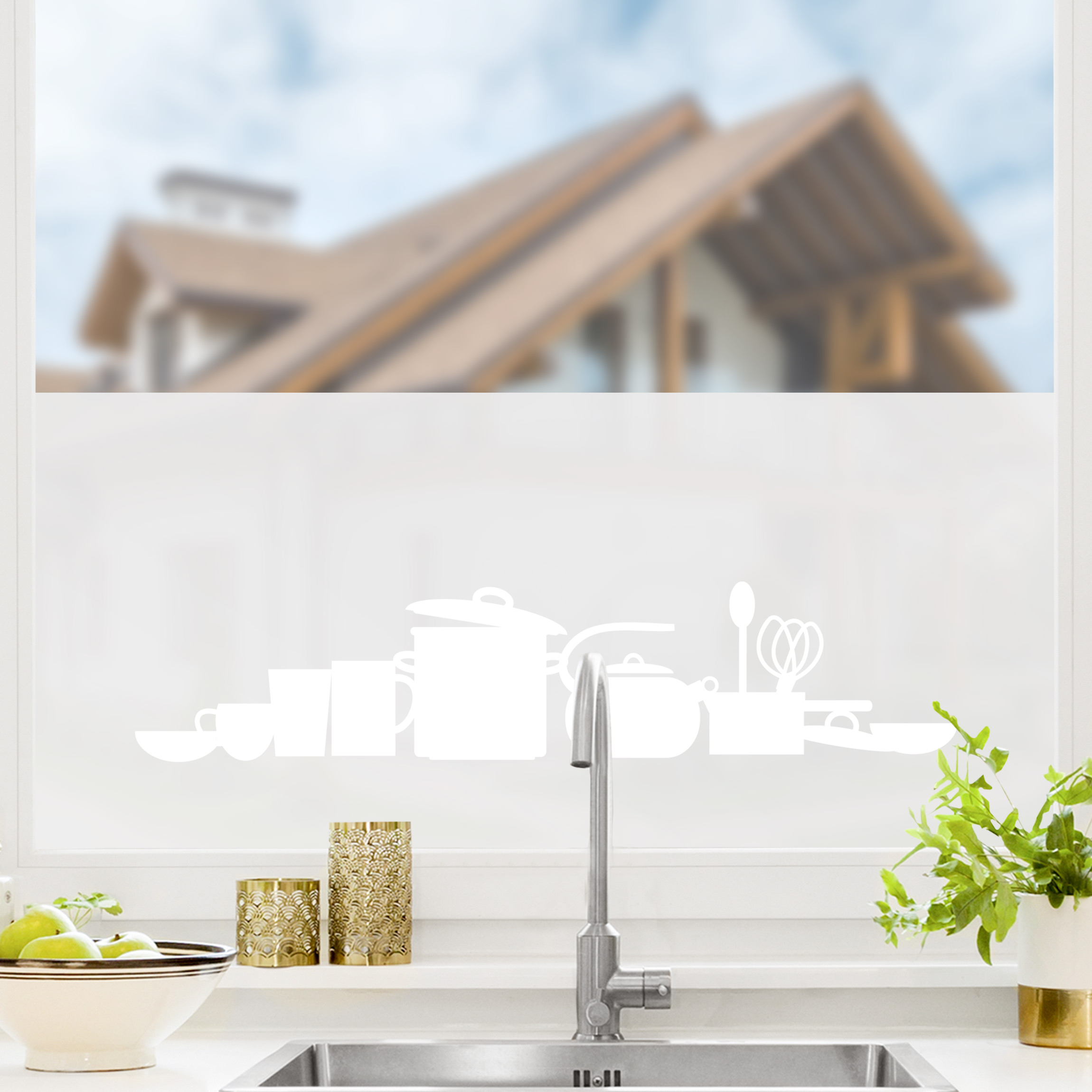 Milchglasfolie No.UL936 Geschirr I