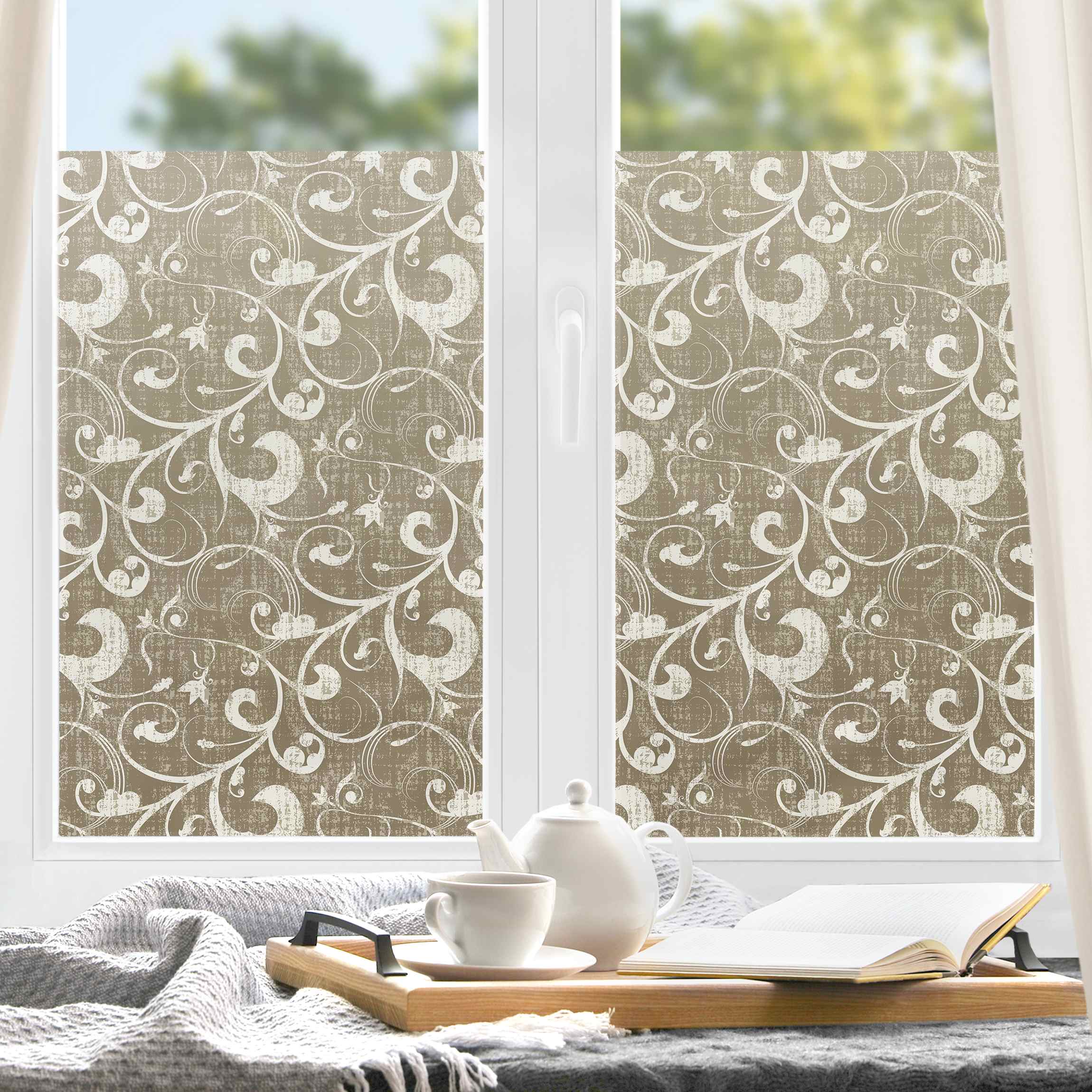 Fensterfolie Ornamentstruktur