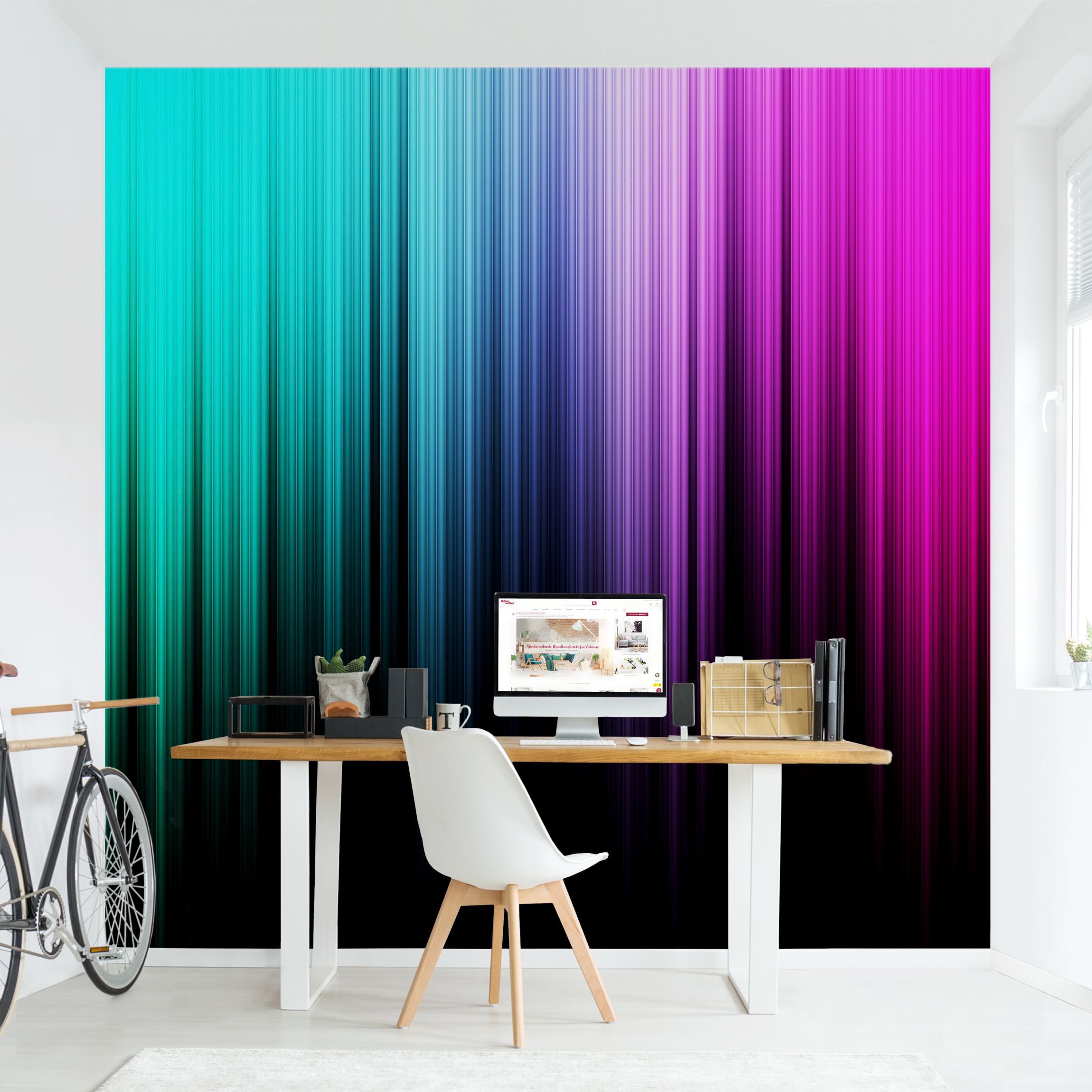Mustertapete Rainbow Display