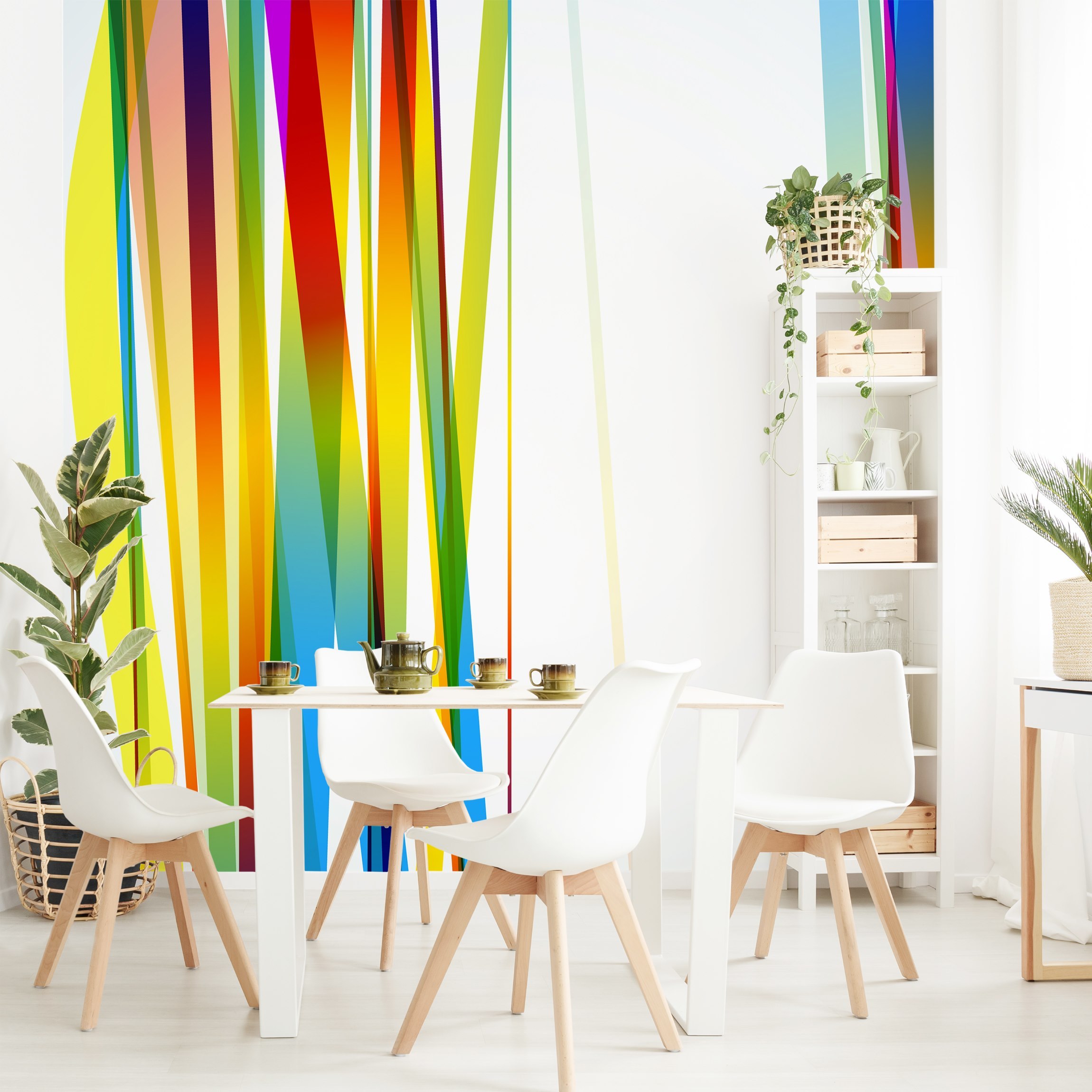 Mustertapete Rainbow Stripes