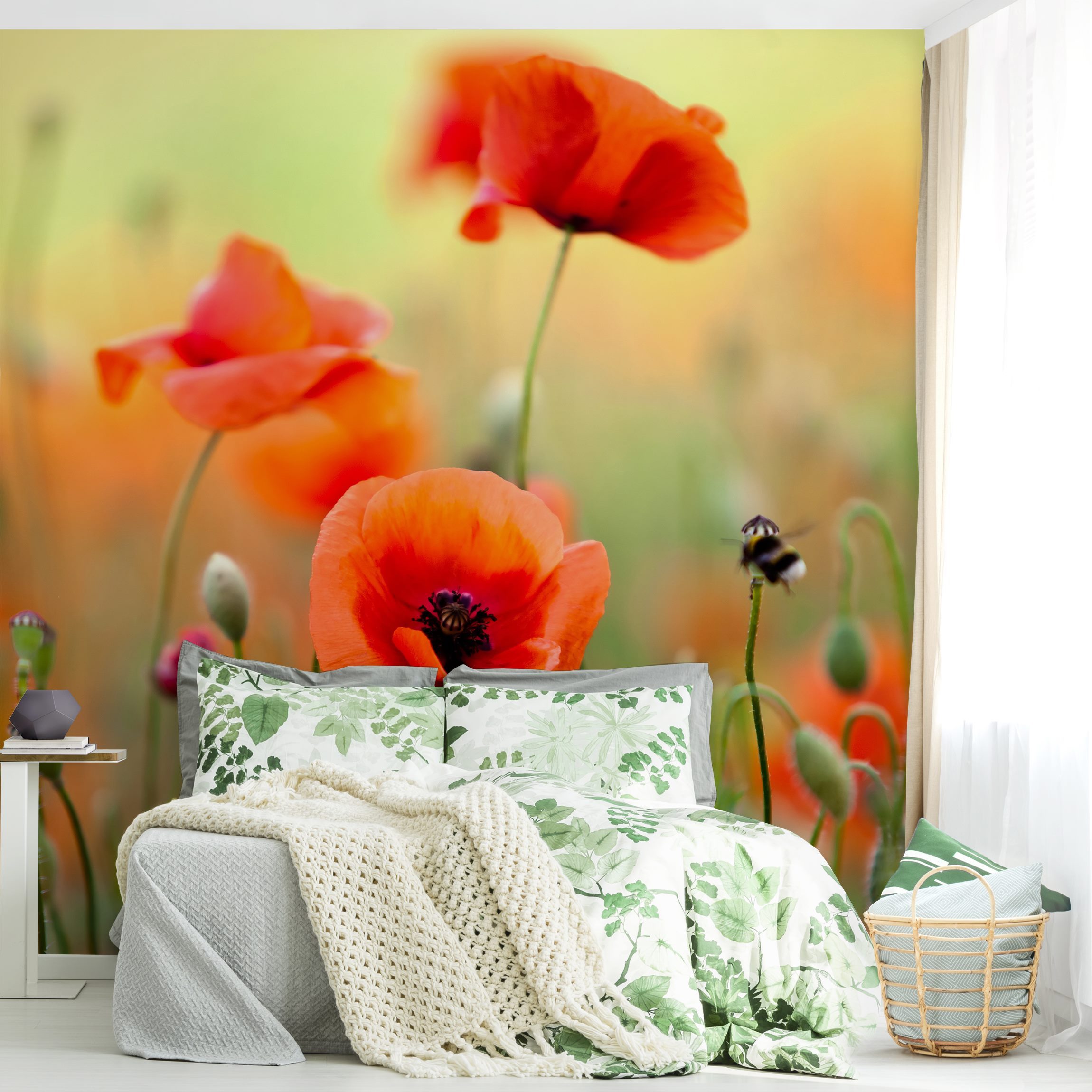 Fototapete Blumen Roter Sommermohn