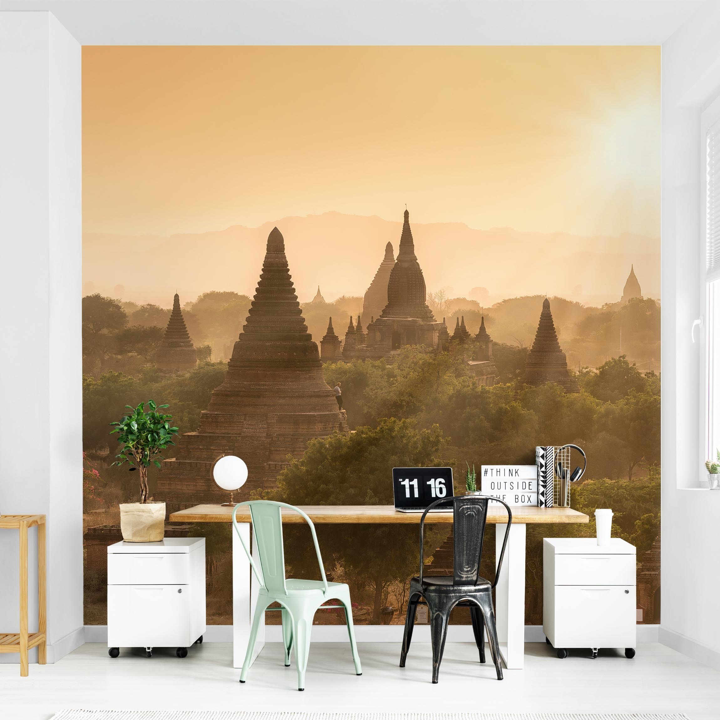 Fototapete Sonnenuntergang über Bagan