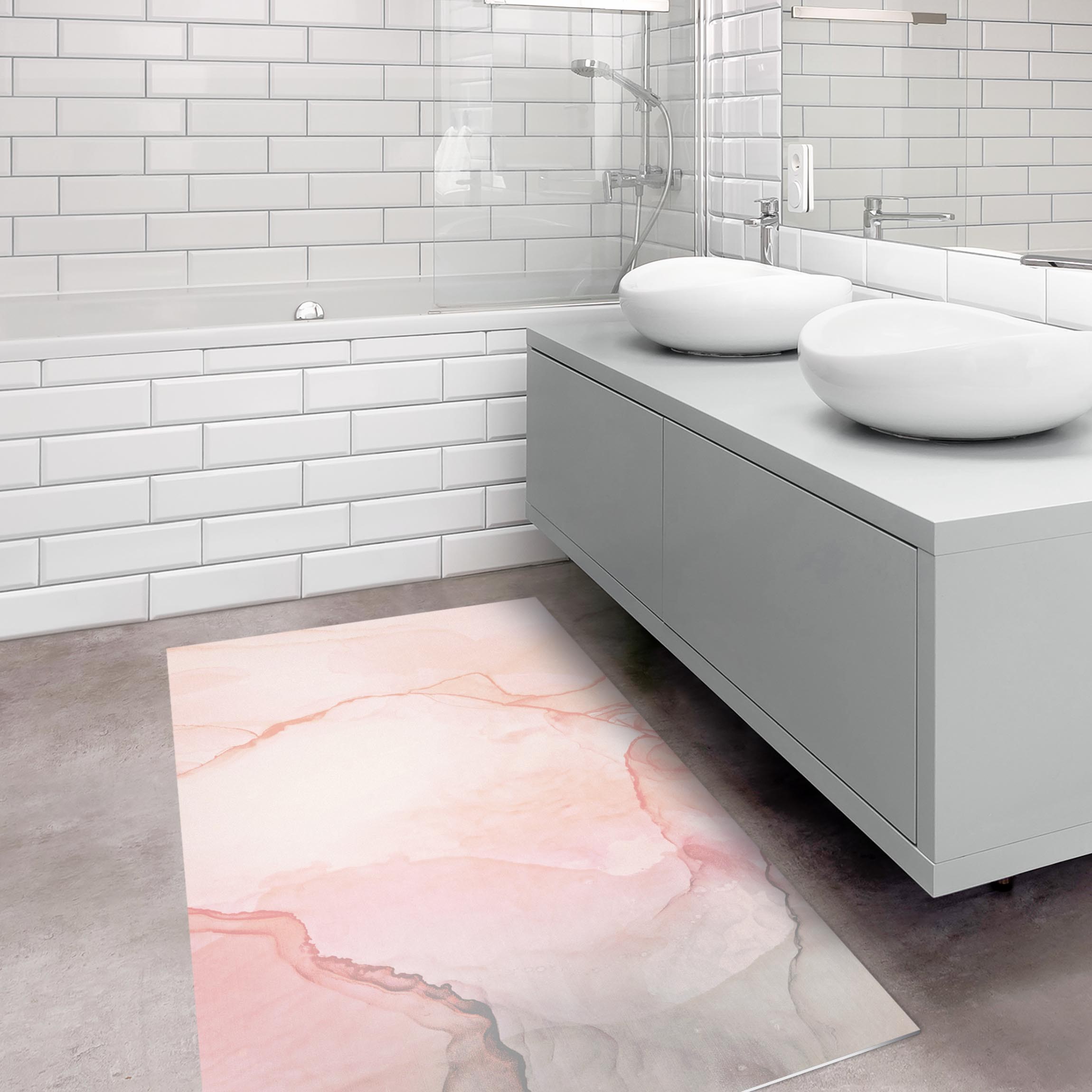 Vinylteppich Spiel der Farben Pastell Zuckerwatte