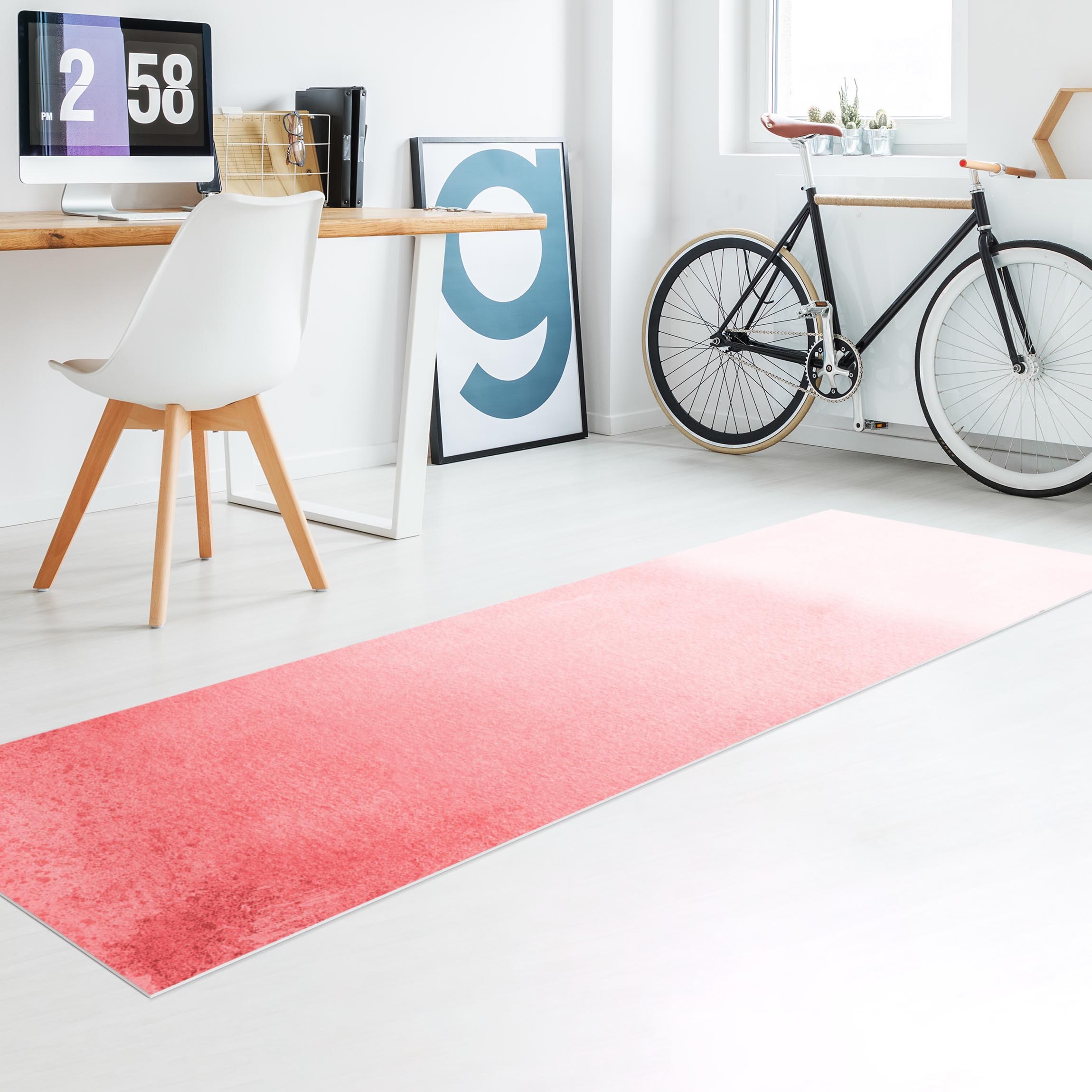 Vinylteppich Spiel der Farben Verblassende Koralle