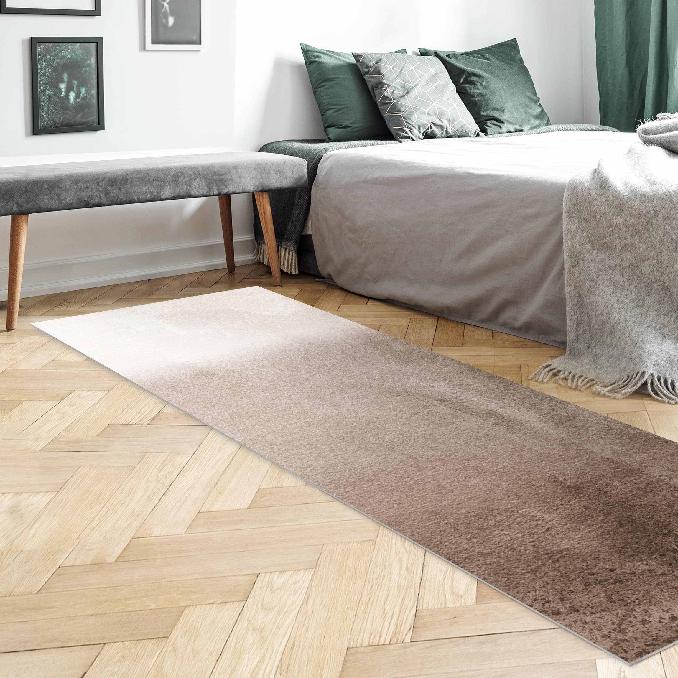 Vinylteppich Spiel der Farben Verblassendes Sepia