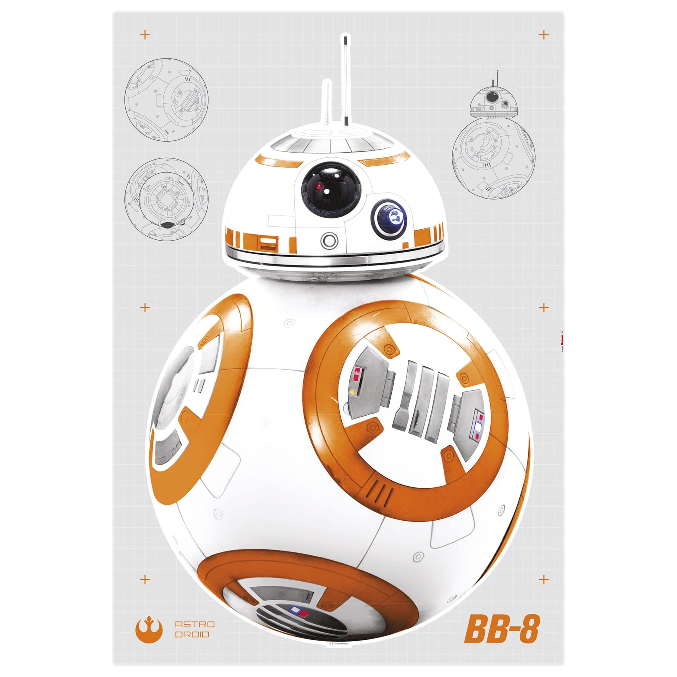 Wandtattoo Star Wars - BB-8