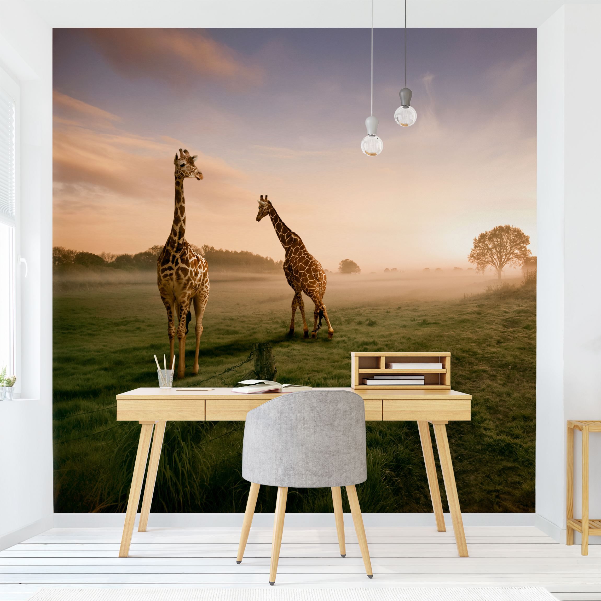Fototapete Natur Surreal Giraffes
