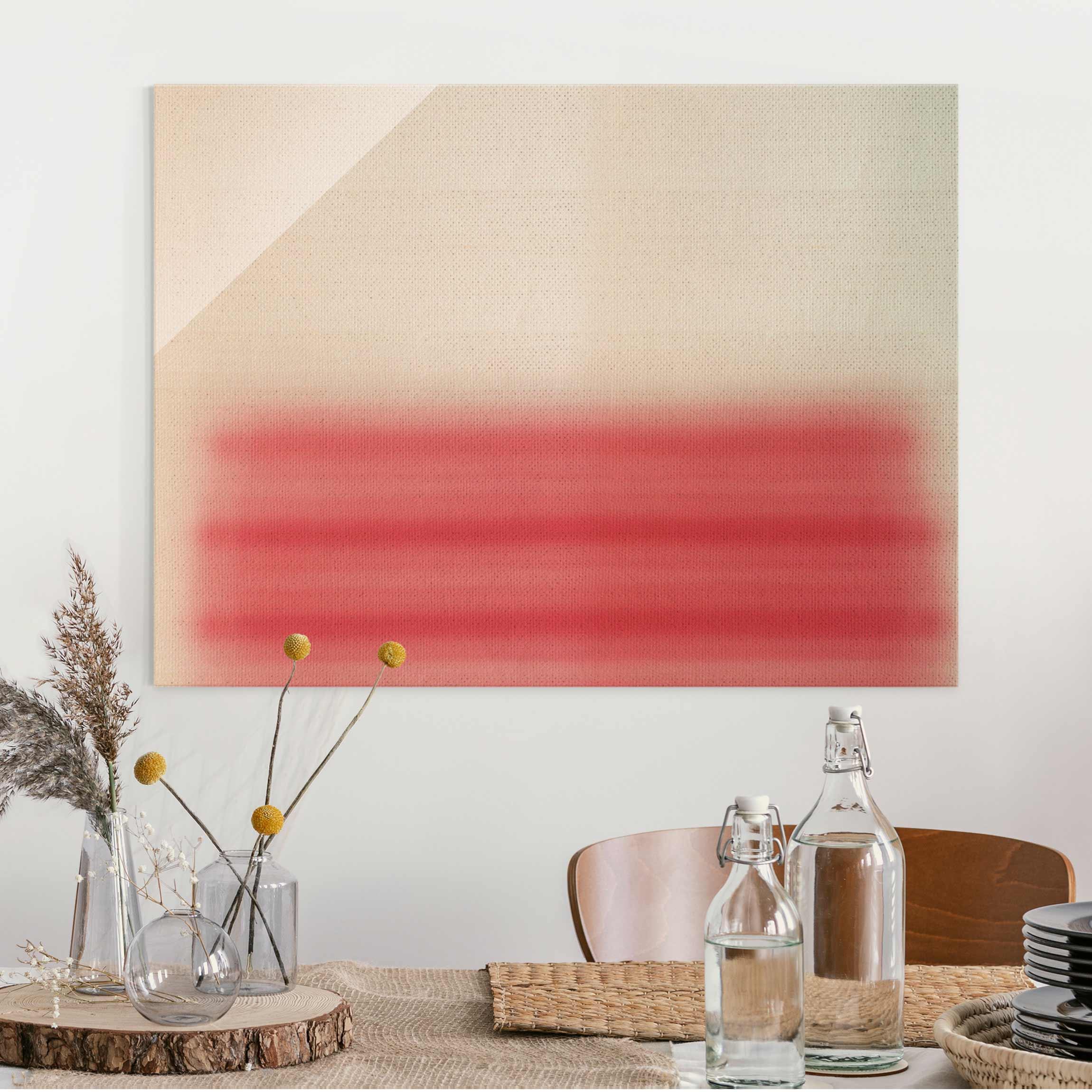 Glasbild Thermische Energie