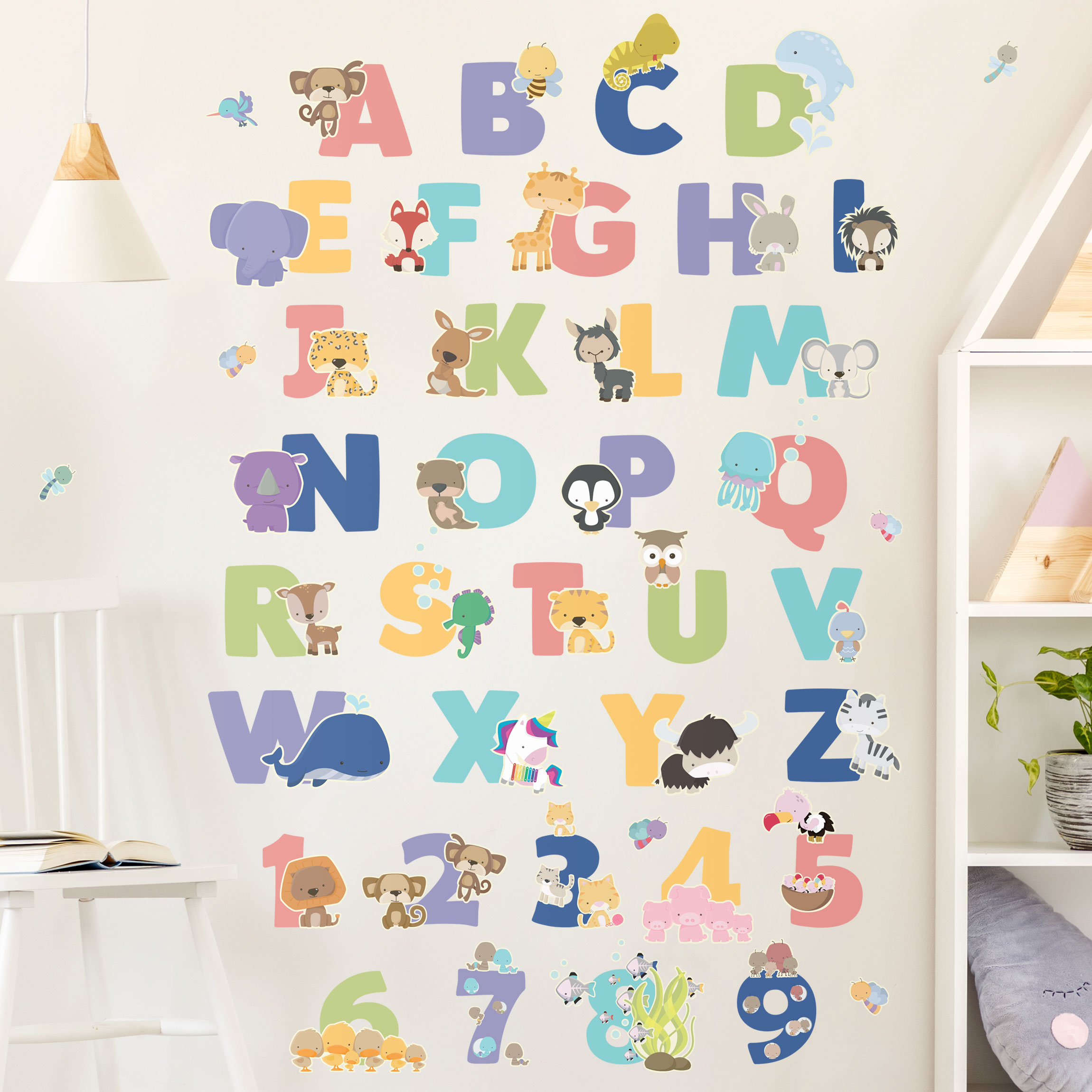 Wandtattoo Tier Alphabet Set