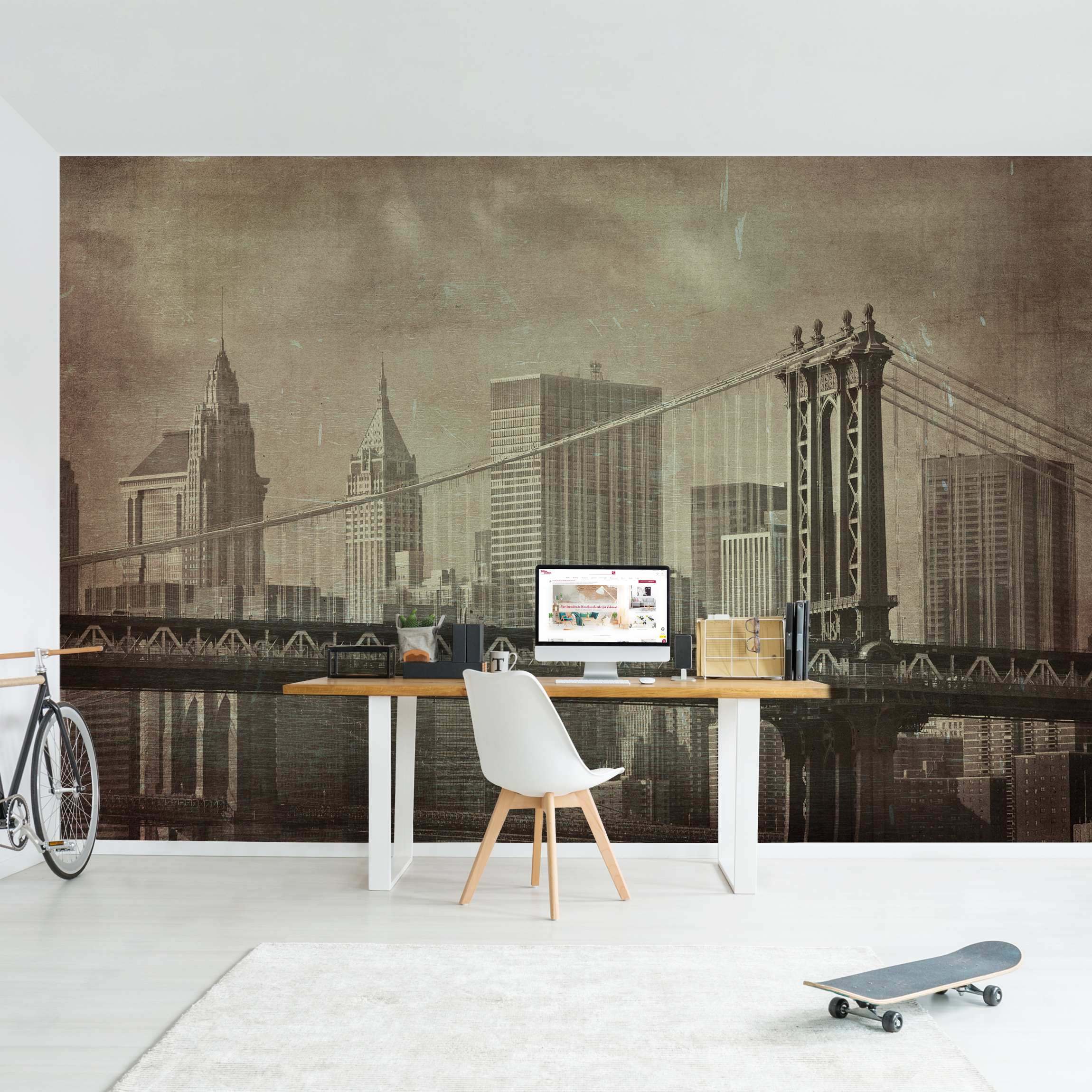 Fototapete Skyline Vintage New york City