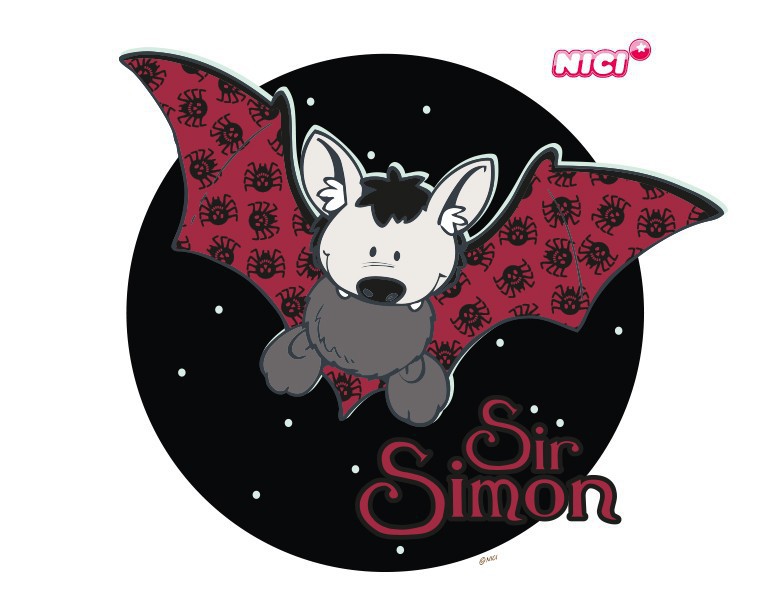 Wandtattoo NICI - Castle Friends Sir Simon - Fledermaus bei Nacht