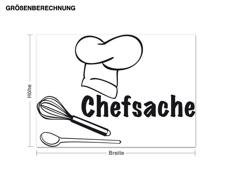Wandtattoo Chefsache