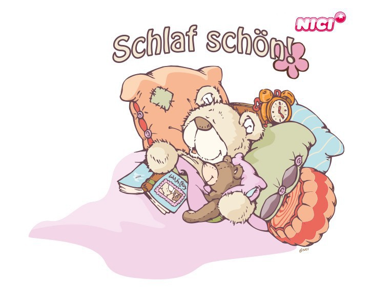 Wandtattoo NICI - Classic Bears - Bär schlaf schöne