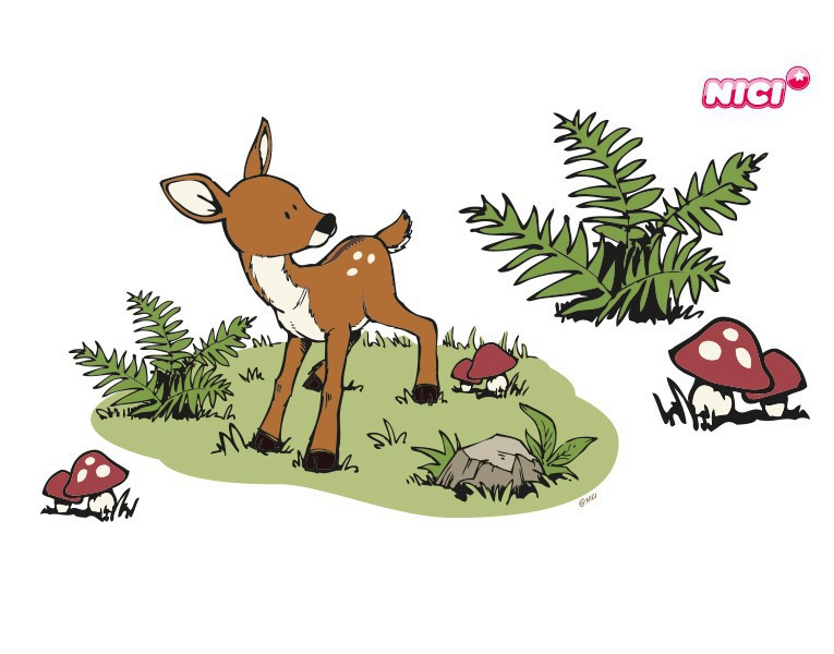 Wandtattoo Kinderzimmer NICI - Fawn
