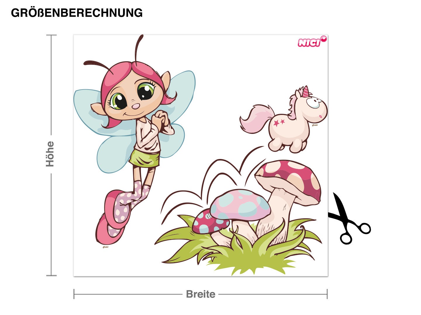 Wandtattoo Kinderzimmer NICI - Feeoly und Theodor