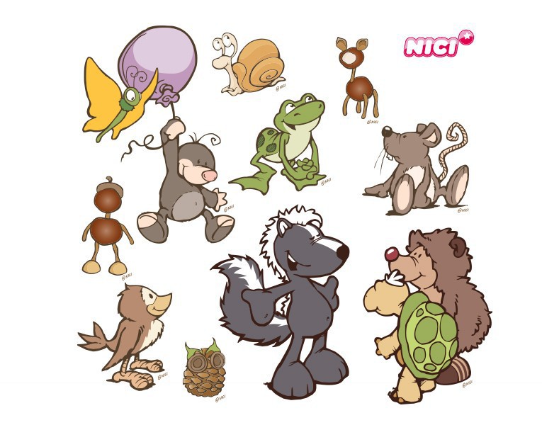 Wandtattoo NICI - Forest Friends - Party