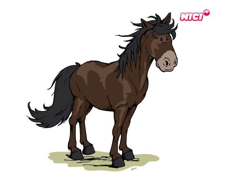 Wandtattoo NICI - Horse Club - dunkles Pferd