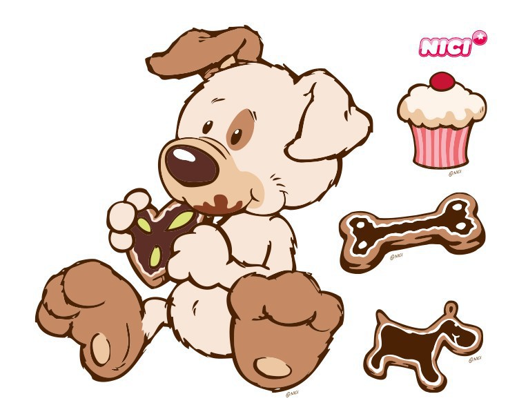 Wandtattoo Kinderzimmer NICI - Jamie Chocolate