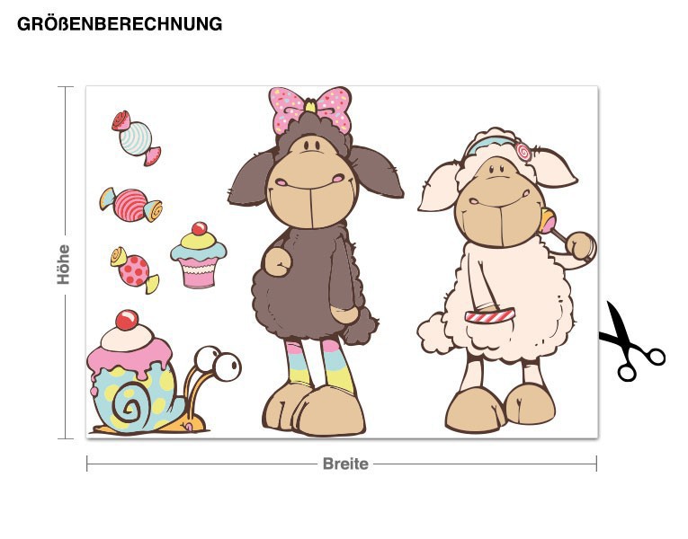 Wandtattoo NICI - Jolly Candy Set