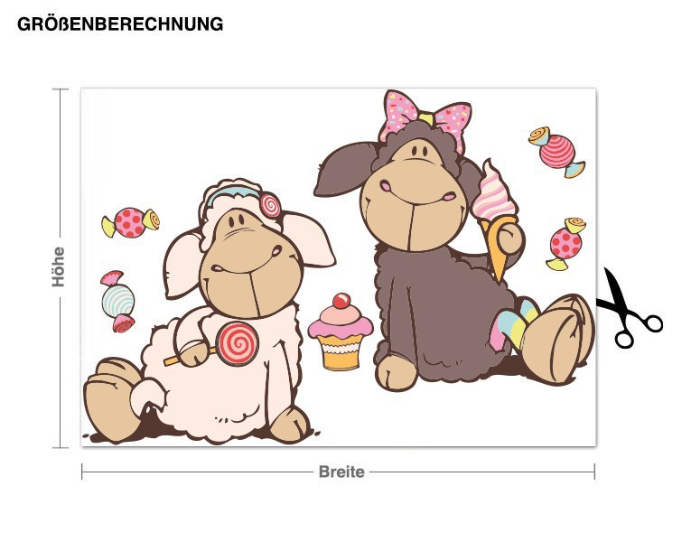 Wandtattoo NICI - Jolly Candy sitzen gemütlich