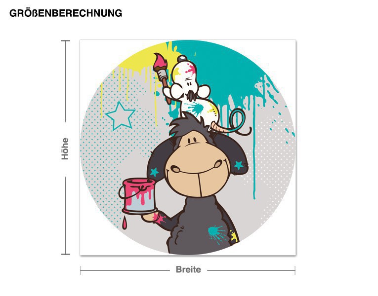 Wandtattoo NICI - Jolly Leroy mit Graffiti Maus