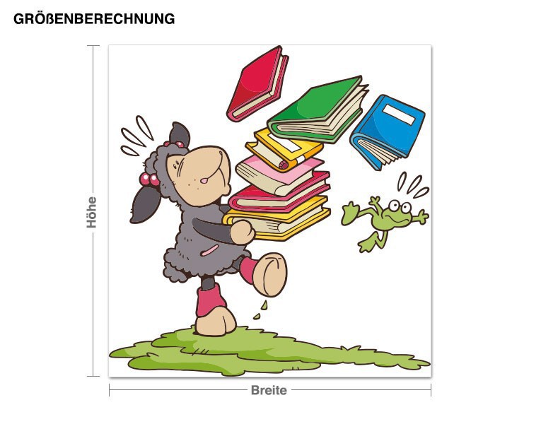 Wandtattoo NICI - Jolly Lucy in der Schule