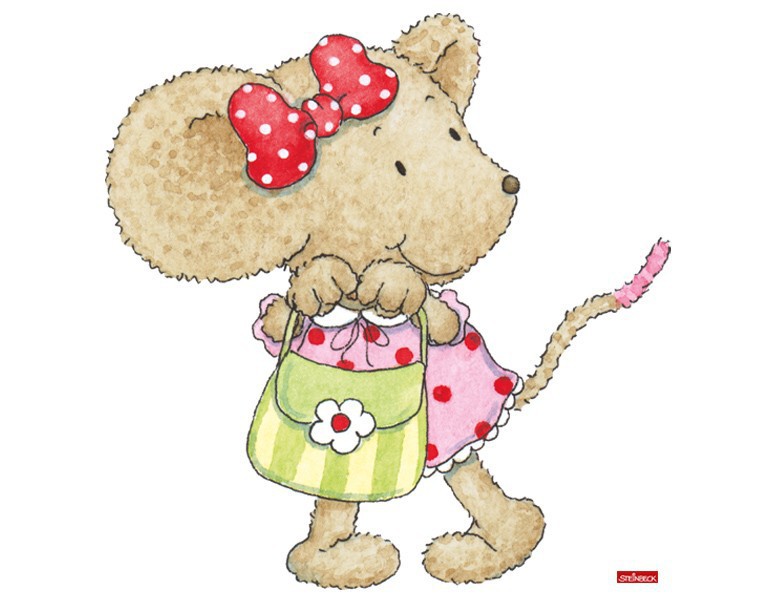 Wandtattoo Kinderzimmer Steinbeck - Kikibell geht Einkaufen