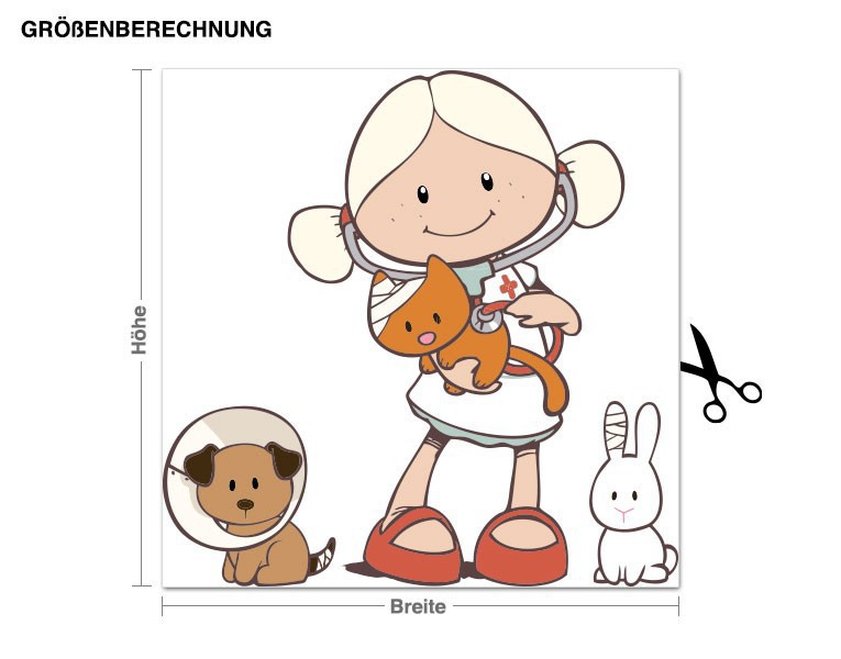 Wandtattoo NICI - Krankenschwester Miniclara