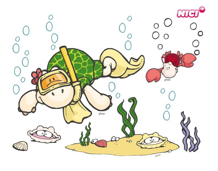 Wandtattoo NICI - Matildas Beach - Unterwasserwelt