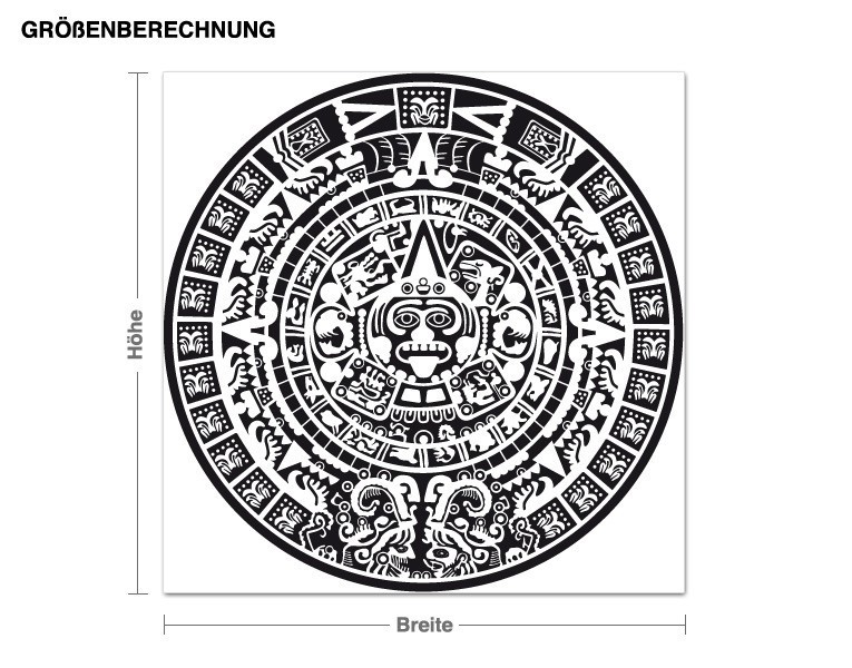 Wandtattoo Maya-Kalender
