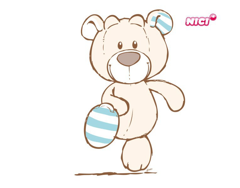 Wandtattoo NICI - My First NICI - Bärchen geht spazieren