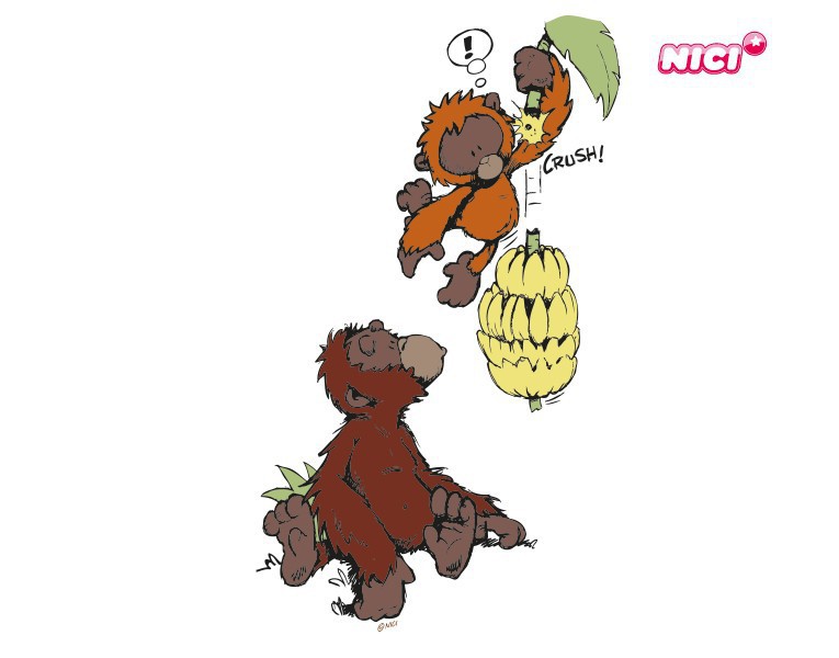 Wandtattoo Kinderzimmer NICI - Orang Utan