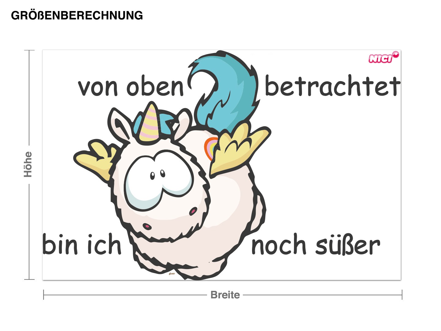 Wandtattoo NICI - Rainbow Flair noch Süßer