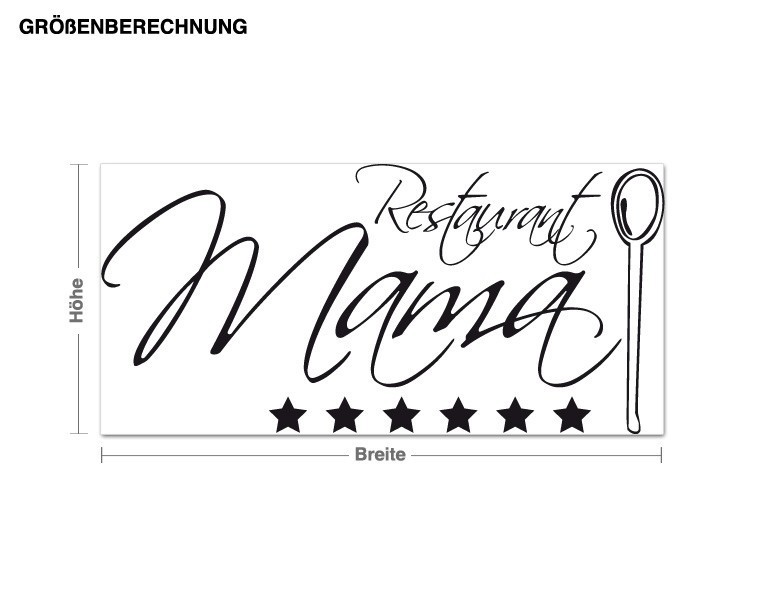 Wandtattoo Restaurant Mama