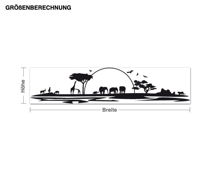 Wandtattoo Tiere Safari