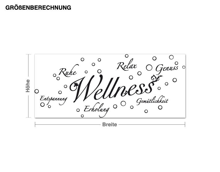 Wandtattoo Badezimmer Wellness Bläschen