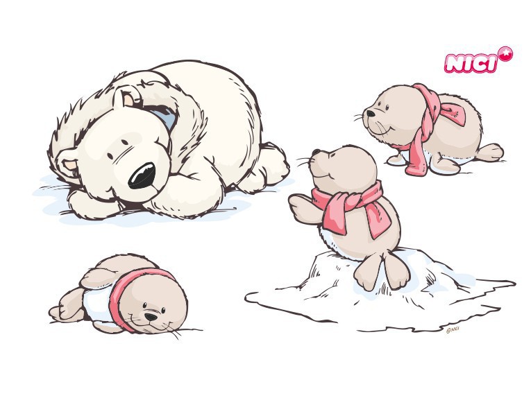 Wandtattoo NICI - White World - lass uns Spaß haben