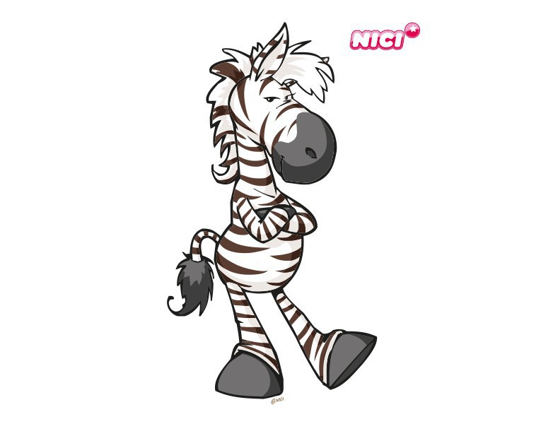 Wandtattoo NICI - Wild Friends Zebra - bin da!