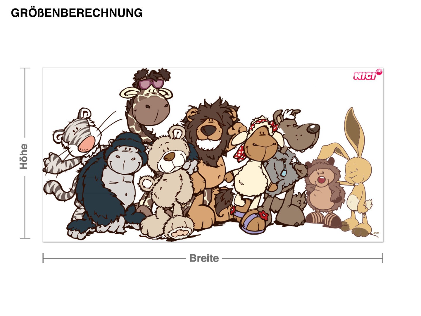 Wandtattoo NICI - World of Friends - Gruppenfoto