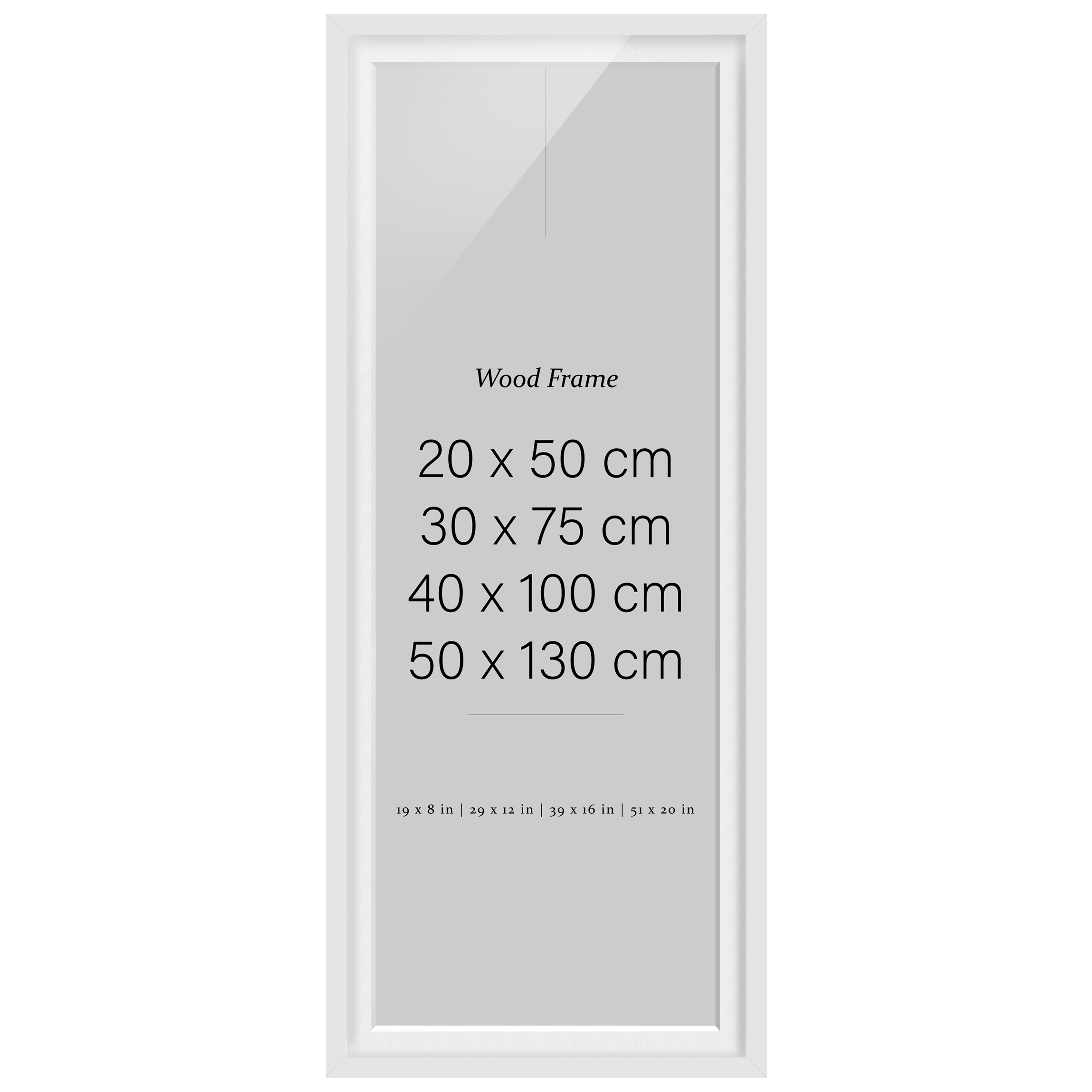Zubehör Bilderrahmen Weiß Hochformat